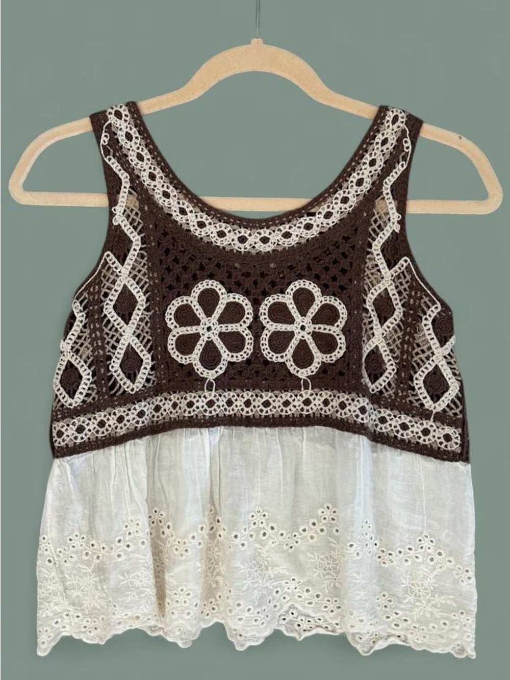 Crochet Lace Boho Tank Top